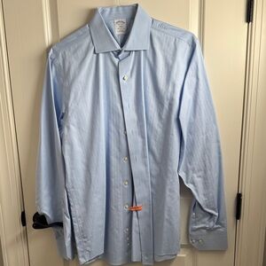Brooks‎ Brothers Light Blue Men's Dress Shirt Regent Fit
